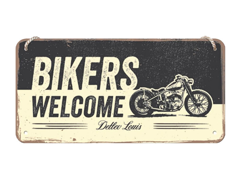 Метална табела Bikers Welcome