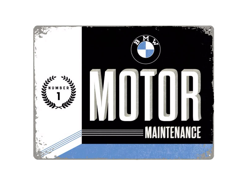 Метална табела BMW "Motor Maintenance"